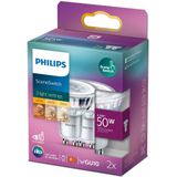 Philips LED lamp GU10 - 50W 355Lm -reflector sceneswitch 3standen - doos met 2 stuks