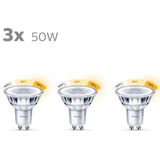 Philips LED Spot SceneSwitch - 50 W - GU10 - warmwit licht - 3 stuks