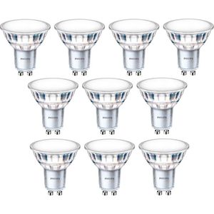 10 stuks | Philips LED GU10 4.9W/830 120º 550lm Niet-Dimbaar Ø5cm | GU10 | Warm Wit | 4.9 watt | 15.000 Branduren