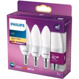 Philips - LED-lampen - Warmwit - E14-fitting - Energiezuinig