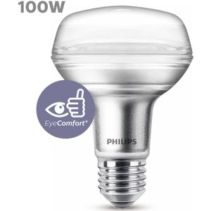 Philips - LED CLA 100W R80 E27 - Warmwit - 9W - 670lm