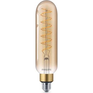 Philips LED-lamp Giant Staaf - Extra Warmwit licht - E27 - 40 W - Goud - Dimbaar - Energiezuinig - Decoratieve filament lamp