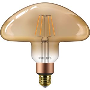 2x Philips LED lamp E27 | Vintage | Paddenstoel | Goud | 1800K | Dimbaar | 5.5W (40W)