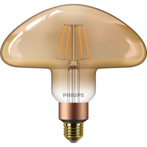 Philips LED lamp E27 | Vintage | Paddenstoel | Goud | 1800K | Dimbaar | 5.5W (40W)