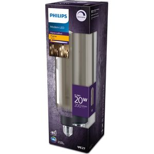 2x Philips XXL lamp E27 | Buis | Smoky | 1800K | Dimbaar | 6.5W (20W)