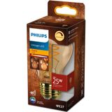 Philips LED-kogellamp - Extra Warmwit licht - E27 - 25 W - Goud - Dimbaar - Energiezuinig - Decoratieve filament lamp