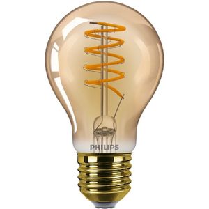6x Philips LED lamp E27 | Peer A60 | Vintage | Goud | 1800K | Dimbaar | 4W (25W)