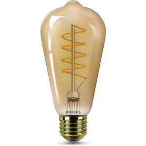 Philips LED lamp E27 | Edison ST64 | Vintage | Goud | 1800K | Dimbaar | 4W (25W)