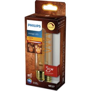 Philips LED Staaf Spiraal Goud 25W E27 Dimbaar Extra Warm Wit Licht