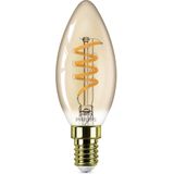 Philips LED lamp E14 | Kaars B35 | Vintage | Goud | 1800K | Dimbaar | 2.5W (15W)