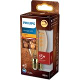 Philips LED lamp E14 | Kaars B35 | Vintage | Goud | 1800K | Dimbaar | 2.5W (15W)