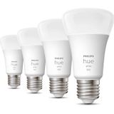 Philips - Hue Standaardlamp - Warmwit Licht - 4-Pack - E27 - 800lm