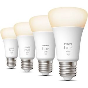 Philips - Hue Standaardlamp - Warmwit Licht - 4-Pack - E27 - 800lm