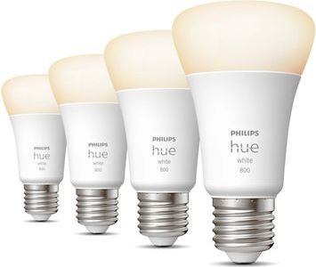 Philips - Hue Standaardlamp - Warmwit Licht - 4-Pack - E27 - 800lm