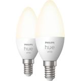 Philips Hue Kaarslamp White E14 Duo pack