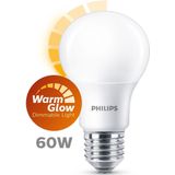 Philips - Led Classic 60W A60 E27 - Dimbaar - Warmwit - Mat