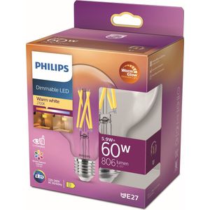 Philips - LED Classic - 60W - G93 - E27 - Helder