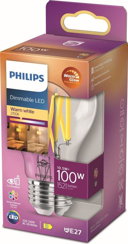 LED - A60 - Filament - Helder - E27 - 100 Watt