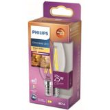Philips LED-Lampe Classic Candle 2,5W/922-927 (25W) Clear WarmGlow Dimmable E14