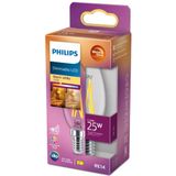 Philips - Led Classic 25W B35 E14 - Dimbare Warmwitte LED - Helder Glas