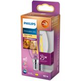 Philips - Led Classic 25W B35 E14 - Dimbare Warmwitte LED - Helder Glas