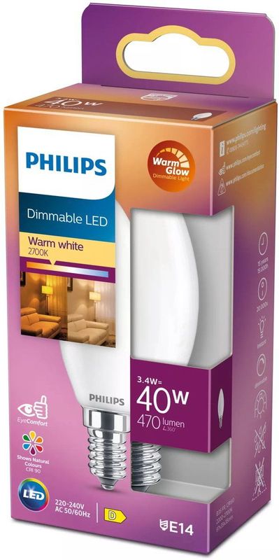Philips 8719514324299 LED-lamp Warme gloed 3,4 W D