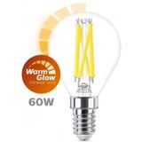 Philips LED Kogellamp Transparant - 60 W - E14 - Dimbaar warmwit licht