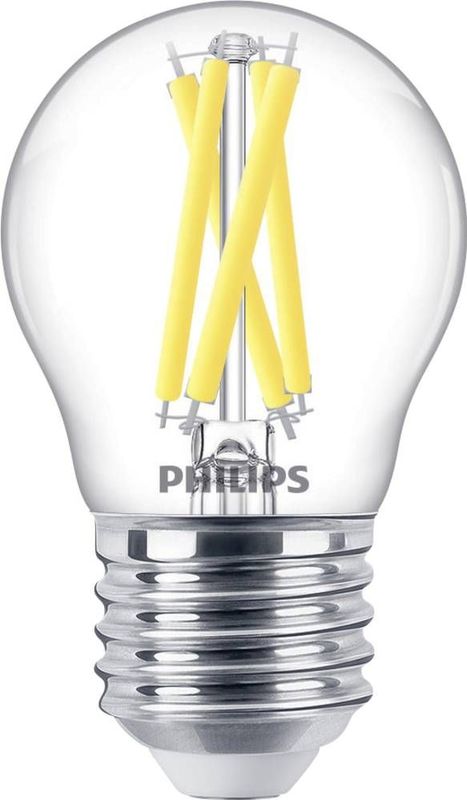 Philips LED Kogellamp Transparant - 60 W - E14 - Dimbaar warmwit licht