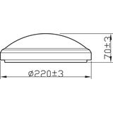 Philips Doris badkamer plafondlamp zwart klein 6 W