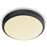 Philips Doris badkamer plafondlamp zwart klein 6 W