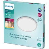 Philips Funktional Deckenleuchte, LED, Nicht austauschbare(s) Leuchtmittel, 1300 lm, IP44, Weiß