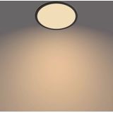 Philips - SuperSlim - Plafondlamp - Zwart - Rond - 15 W - SceneSwitch