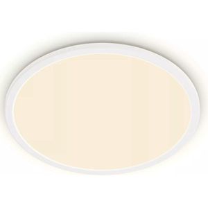 Philips SuperSlim badkamer plafondlamp - wit - rond - 18 W