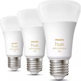 Philips Hue - E27 Lichtbronnen - Wit - 3 Stuks - Hue White Ambiance