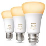 Philips Hue - E27 Lichtbronnen - Wit - 3 Stuks - Hue White Ambiance