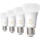 Philips Hue - White Ambiance - LED Lampen - E27 - 800 Lumen - 4 Stuks