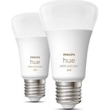Philips - Hue Slimme Lichtbron - Wit en Gekleurd Licht - 6.5W - Duopack - 2 Stuks