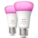Philips - Hue Slimme Lichtbron - Wit en Gekleurd Licht - 6.5W - Duopack - 2 Stuks