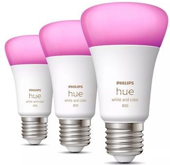 White & Color Ambiance E27 Lamp 3-Pack 800L