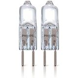 Philips 12V Halogeenlamp G4 - 7.1W 2700K 85lm - Halogeen Lampjes Insteek - Burner Capsule 2-pack - Warm Wit Licht