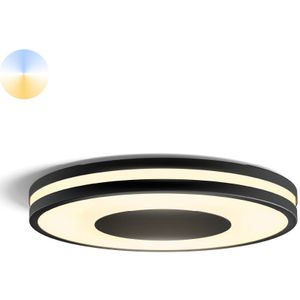 Philips Hue Being plafondlamp warm tot koelwit licht zwart Bluetooth incl. 1 dimmer switch