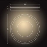 Philips Hue Being plafondlamp White Ambiance wit Bluetooth incl. 1 dimmer switch
