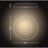 Philips Hue Still plafondlamp White Ambiance zwart Bluetooth incl. 1 dimmer switch