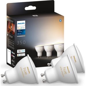 Philips Hue White Ambiance GU10 Spotlight - 3-Pack