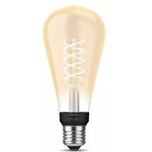 Philips - Hue Filament Edison Lamp ST72 - Zachtwit Licht - E27 - 1-Pack