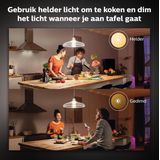 Philips - Hue Slimme Verlichting - Lichtbron E27 - Zachtwit Licht - 15,5W - Bluetooth - 1 Stuk