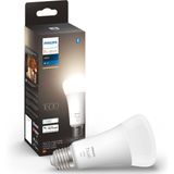 Philips - Hue Slimme Verlichting - Lichtbron E27 - Zachtwit Licht - 15,5W - Bluetooth - 1 Stuk