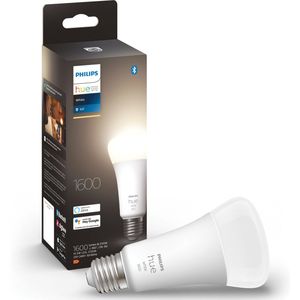 Philips - Hue Slimme Verlichting - Lichtbron E27 - Zachtwit Licht - 15,5W - Bluetooth - 1 Stuk