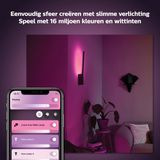 Philips Hue Liane Wandlamp wit en gekleurd licht Gëintegreerd LED Zwart 12W Bluetooth