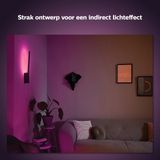 Philips Hue Liane Wandlamp wit en gekleurd licht Gëintegreerd LED Zwart 12W Bluetooth